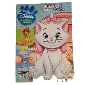 Disney Animal Friends Big Fun Book To Color Happy Day Dumbo Bambi 2011 Bendon